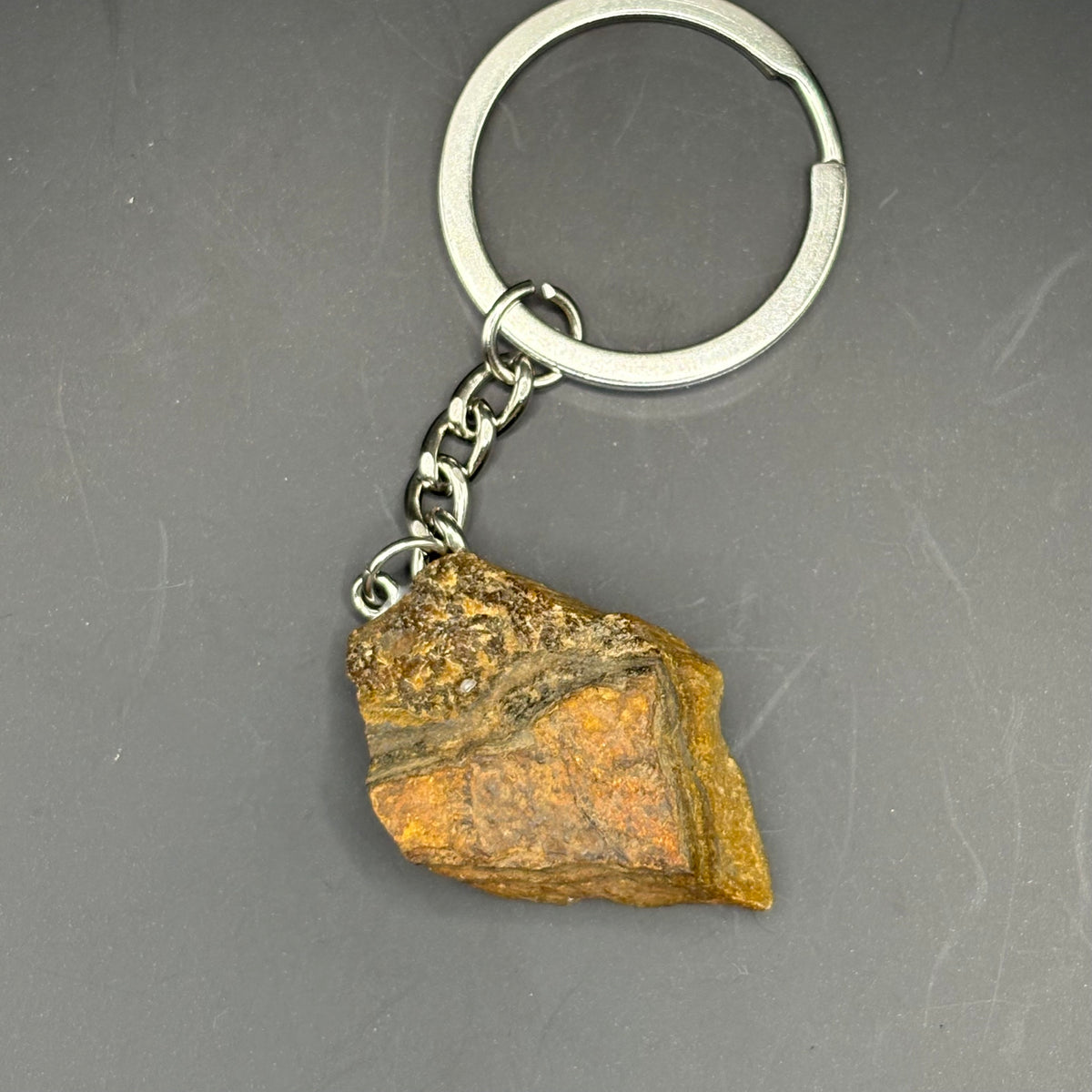 Porte-Clefs Oeil de Tigre brut 3cm