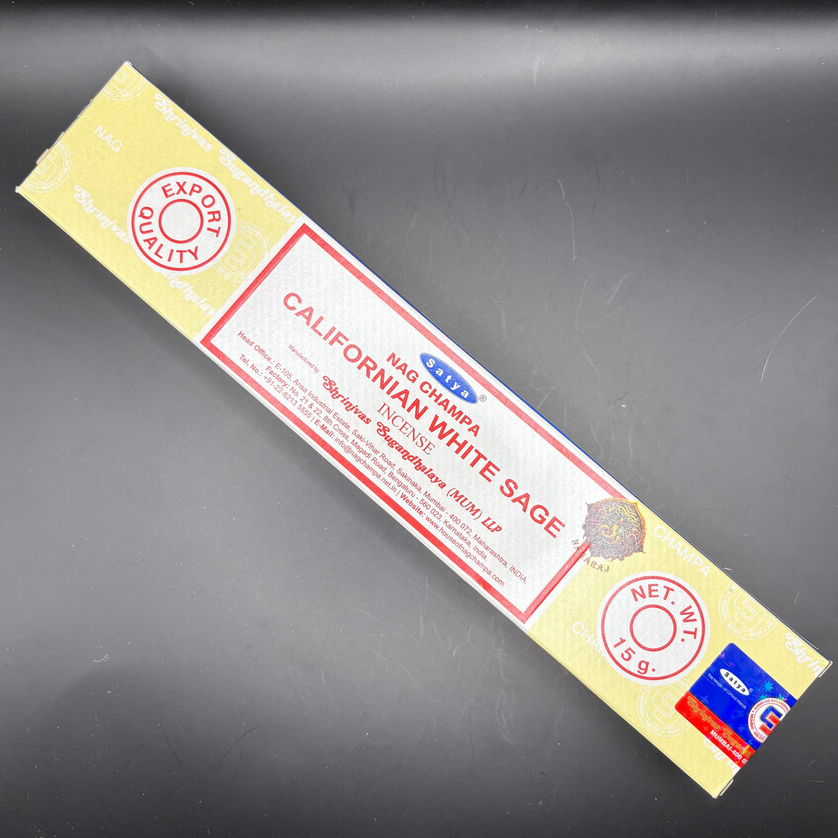Encens Satya Sauge blanche Californienne 15g