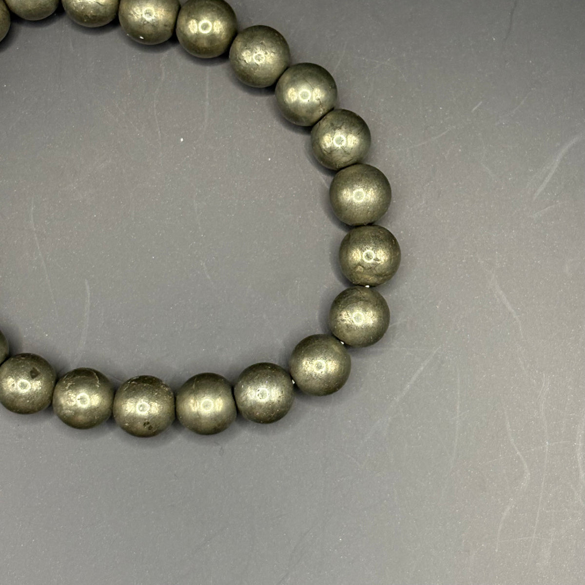 Bracelet Pyrite perles 8mm