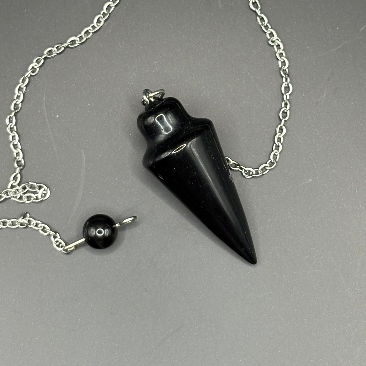 Pendule Goutte Obsidienne Noire 3cm