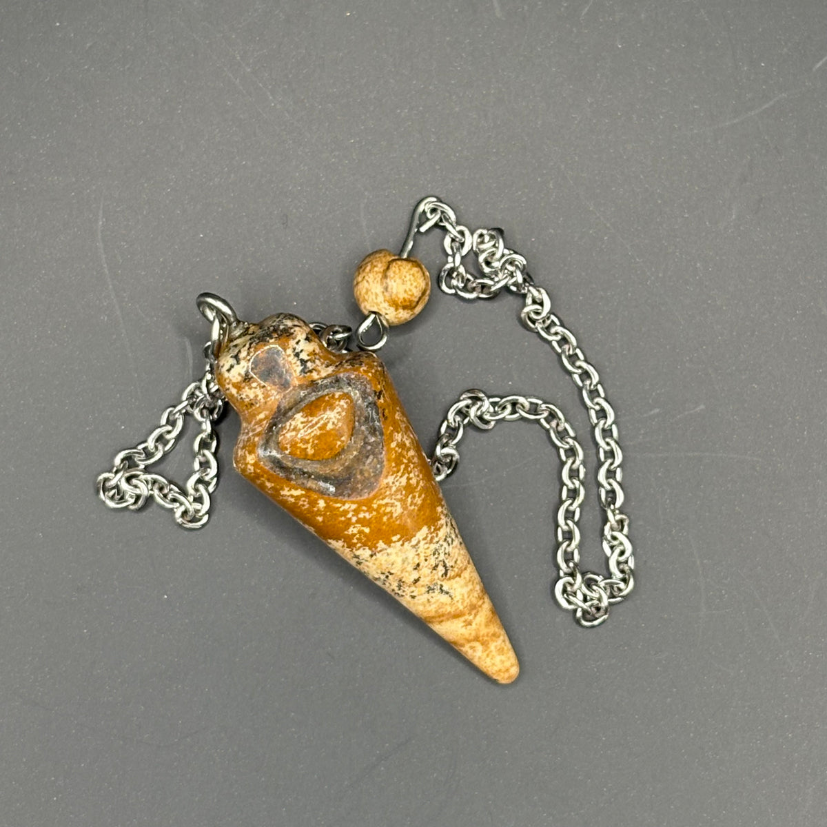 Pendule Goutte Jaspe Paysage 3cm