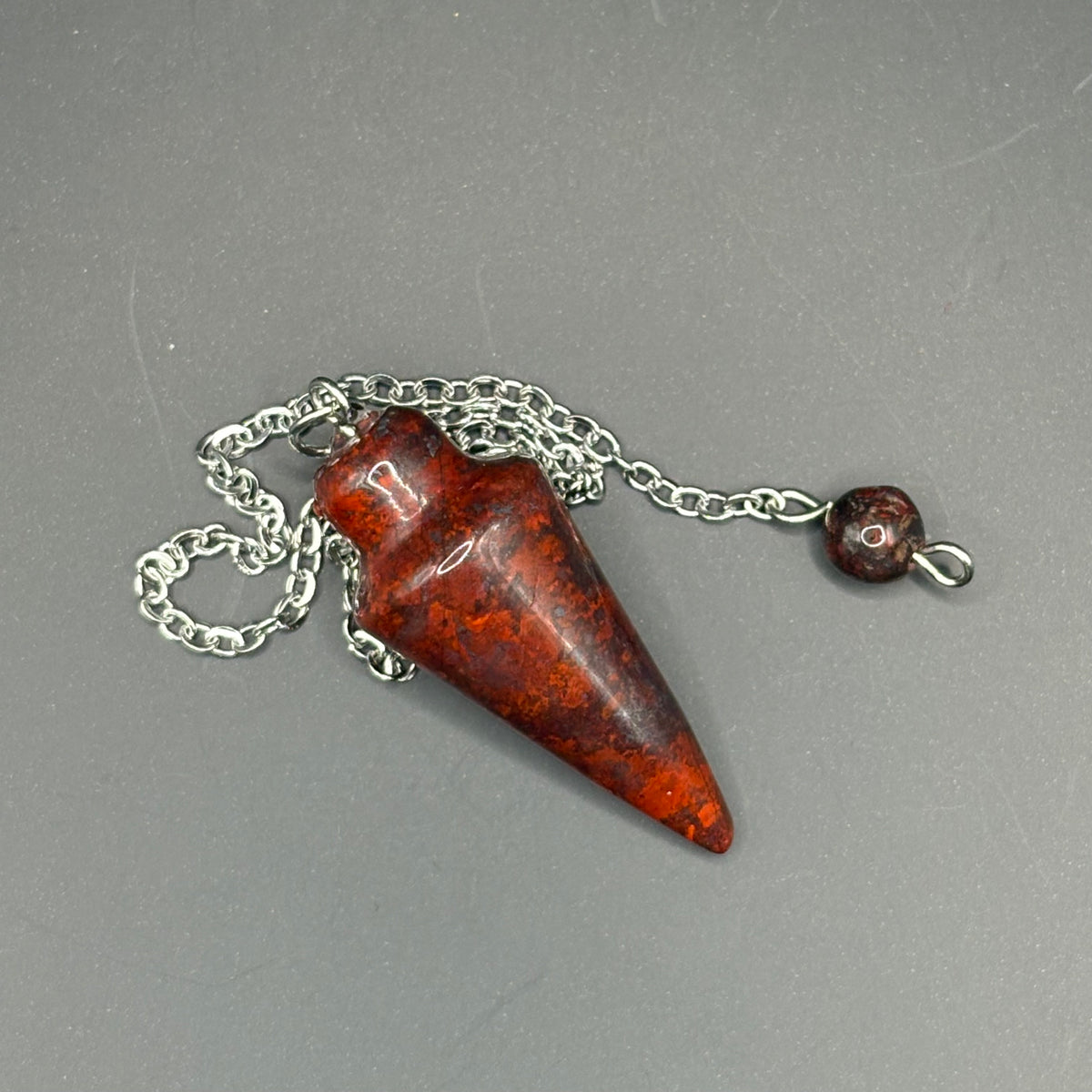 Pendule Goutte Jaspe Arc en Ciel 3cm