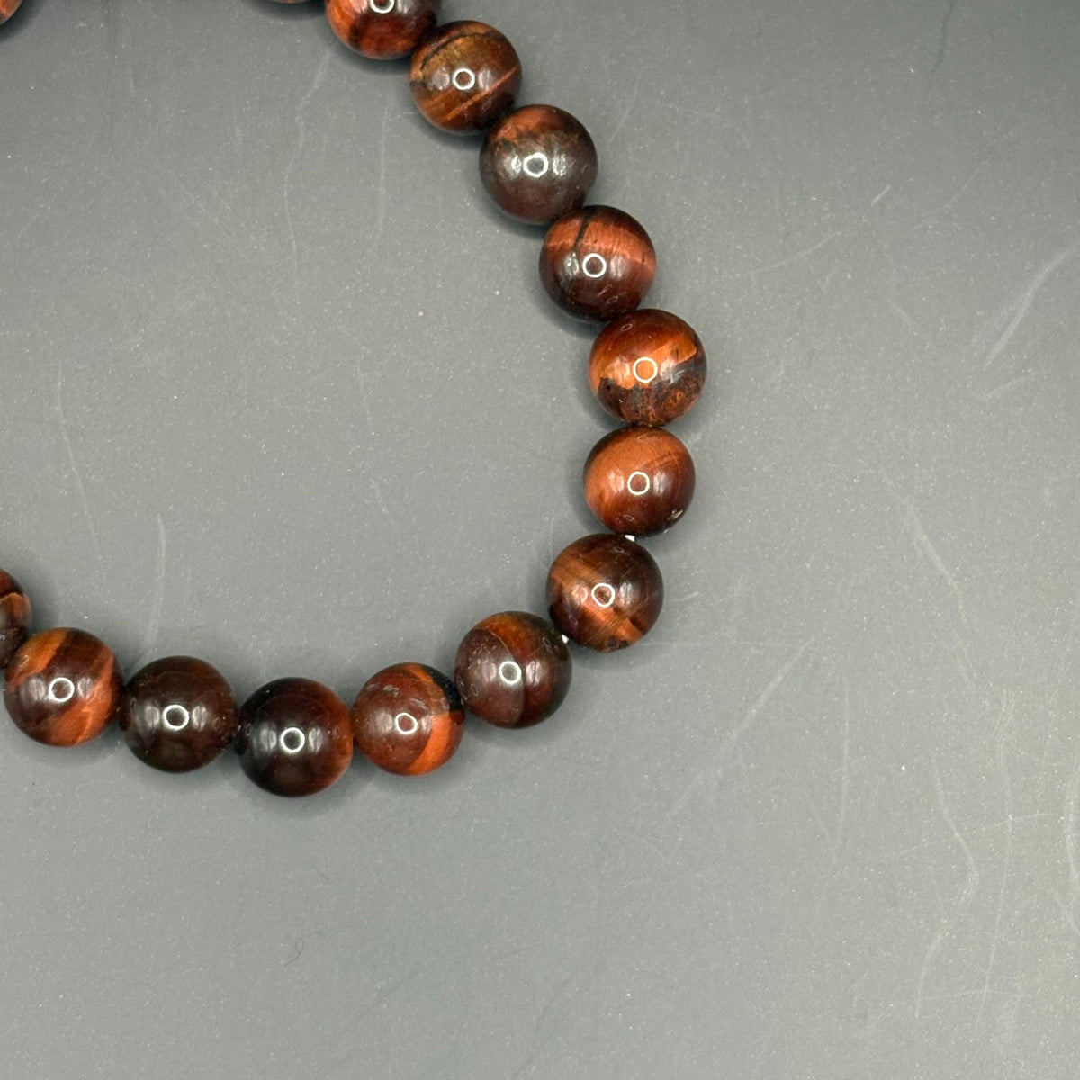 Bracelet Oeil de Taureau perles 8mm