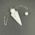Pendule Goutte Howlite 3cm