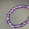 Bracelet 'Purple Light' Améthyste Perles 8mm