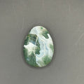 Agate Mousse Roulée Percée 3cm